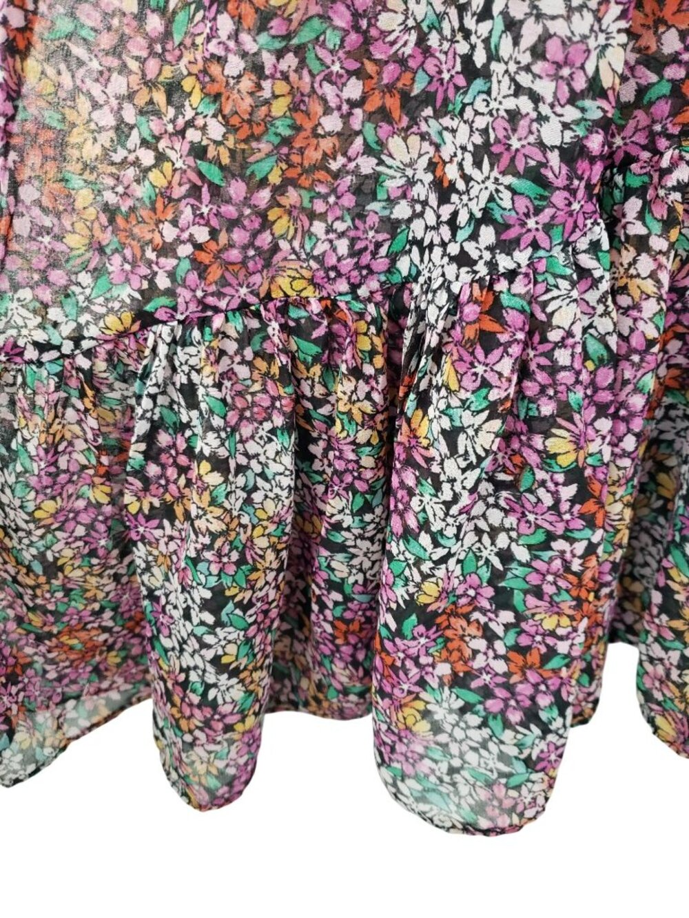 NWT Misa Los Angeles Rashida Smocked Floral Maxi Dress Nazirah Boho Whimsigoth - Picture 12 of 16